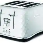 Delonghi Brillante White 4 Slice Toaster