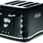 Delonghi Toaster 4 Slice Black Brilliante Fa