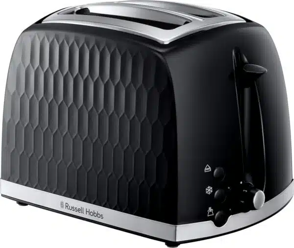 Russell Hobbs 26061 Toaster 2 Slice Honeycomb Black