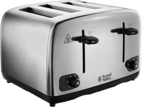 Russell Hobbs 24090 Toaster  4 Slice Brushed + Polished St Steel