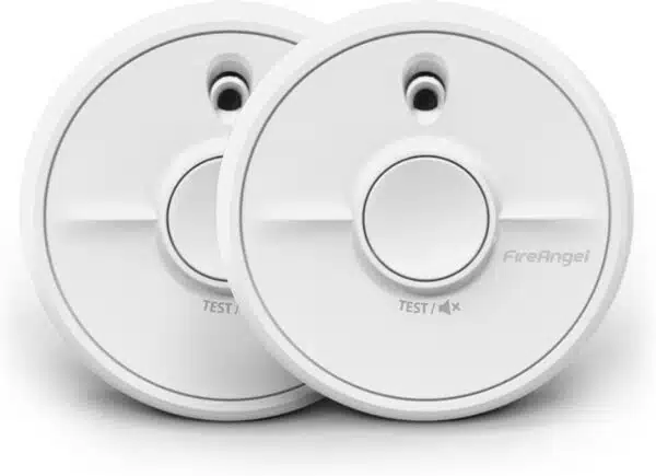 FireAngel Smoke Alarm - Twin 2x 1Year 9V Battery