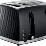 Russell Hobbs 26071 Toaster 4 Slice Honeycomb Black