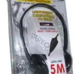 Omega Headphone TV Use 5 metre Volume Control