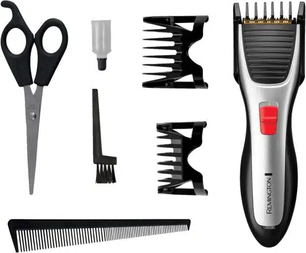 Remington HC340 Hair Clipper Cord & Cordless Titanium Case