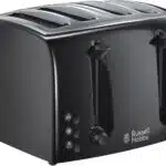 Russell Hobbs 21651 Toaster 4 Slice Extra Wide Textures Black