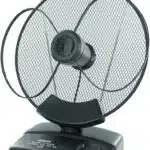Omega Rotating TV Antenna 23cm Dia Dish Blk, Amplir