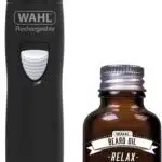 Wahl 9865-805 Beard Trimmer & Beard Oil Gift Set Recharge