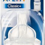 Avent Baby Bottle Classic+ Teat Slow 1m+ 2Pk
