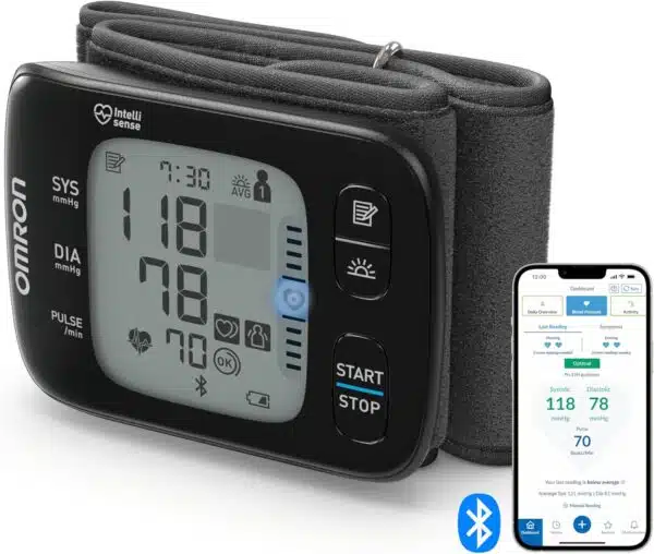 Omron RS7IT HEM-6232T-E Wrist Pressure Monitor Omron Connect