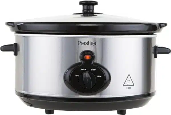 Prestige 47132 Slow Cooker  3.5 Litre  Silver Mechanical