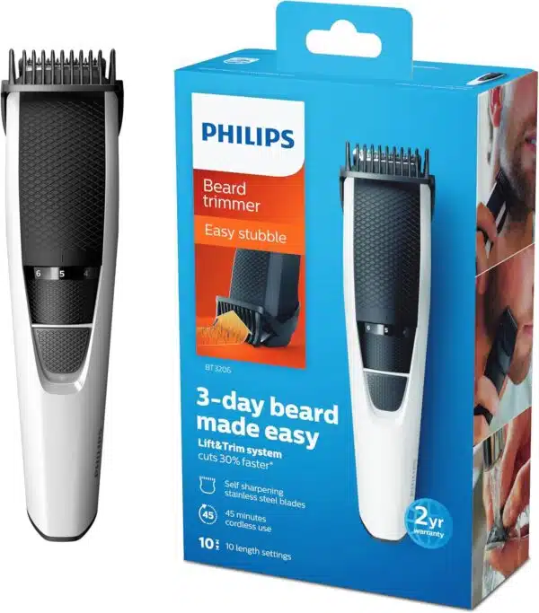 Philips Beard BT3206-13 Trimmer Lift & Trim Cordless 10 Leng