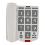 Desk Phone 3 Memory Big Button Wall Mnt