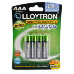 Rechargeable Accuultra AAA Ni-MH Batteries 1100mAh - 4 Pack