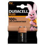 Duracell Plus 100%  Alkaline Battery 9V Size