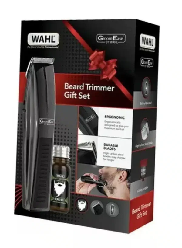 Wahl 5537-802 Groom Ease Trimmer Gift Set - Beard Oil Batter