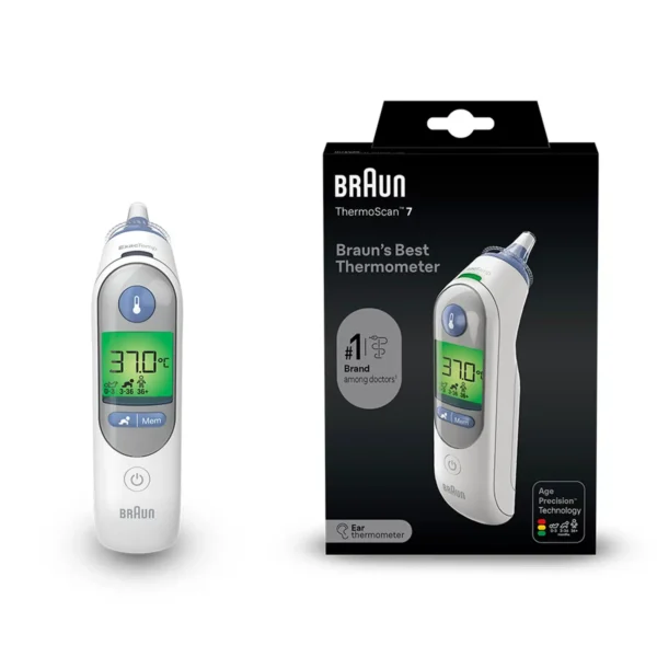 Braun Ear Thermometer ThermoScan 7 ExacTemp Indicato