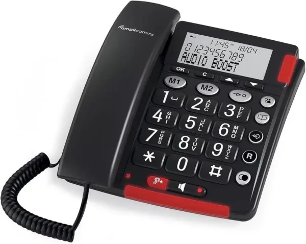 Amplicomms/Swiss Voice Bigtel 48 Telephone Amplified Ring: +90dB Mic: +40dB