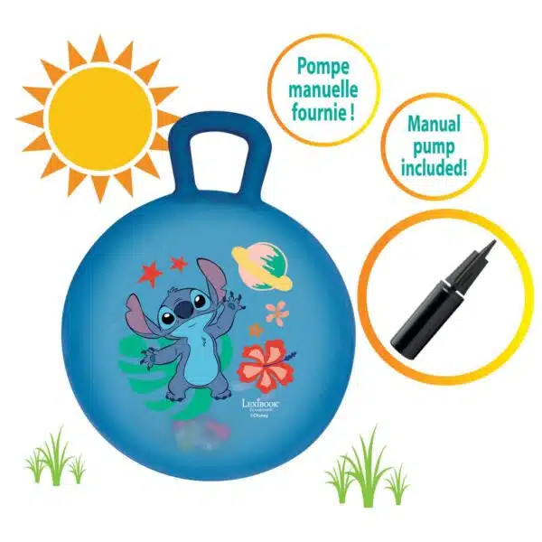 Lexibook BG040D Stitch Inflatable Hopper Ball 45cm - Image 4