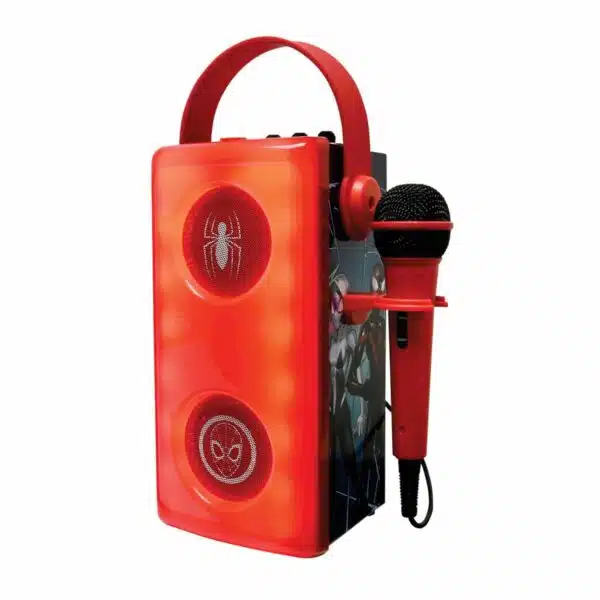 Lexibook BTP185SPZ Spiderman Luminous Bluetooth Speakers with Lights & Mic - Image 2