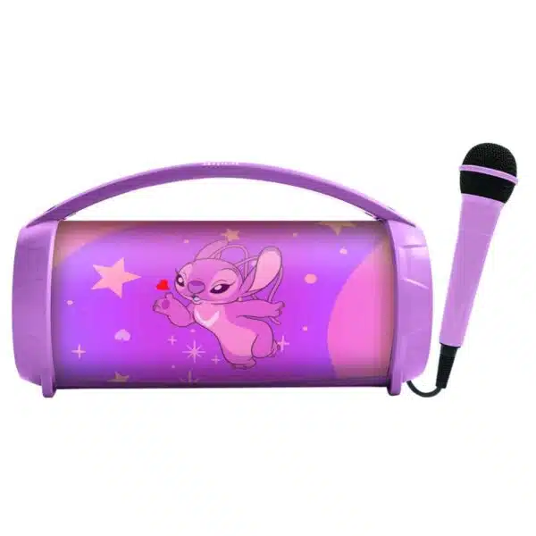 Lexibook BTP585D1Z Disney Stitch Angel Bluetooth Speakers with Lights & Mic - Image 2