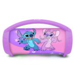 Lexibook BTP585D1Z Disney Stitch Angel Bluetooth Speakers with Lights & Mic