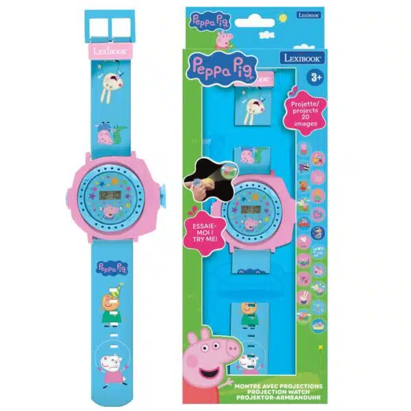 Lexibook DMW050PP Peppa Pig Children's Projection Watch with 20 Images - Image 2