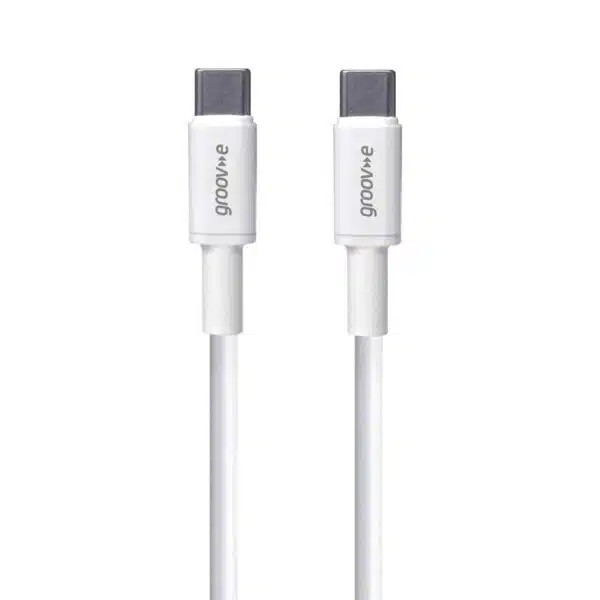Groov-e GVMA025WE USB-C to USB-C Charging Cable 3M - White