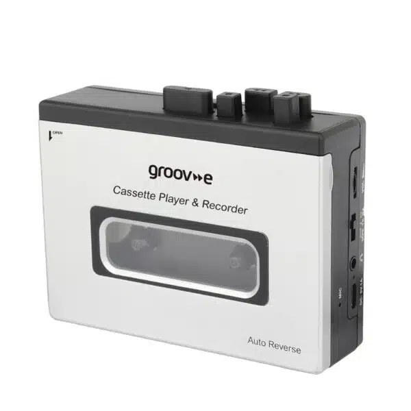 Groov-e GVPS530SR Retro Series Personal Cassette Player & Recorder with Bluetooth - Silver