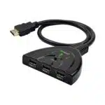 Groov-e GVTV05BK 3-Port 4K HDMI Switch with Auto & Manual Switching