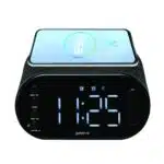 Groov-e GVCR06BK Atlas II Alarm Clock Radio with Bluetooth Speaker & Wireless Charging Pad