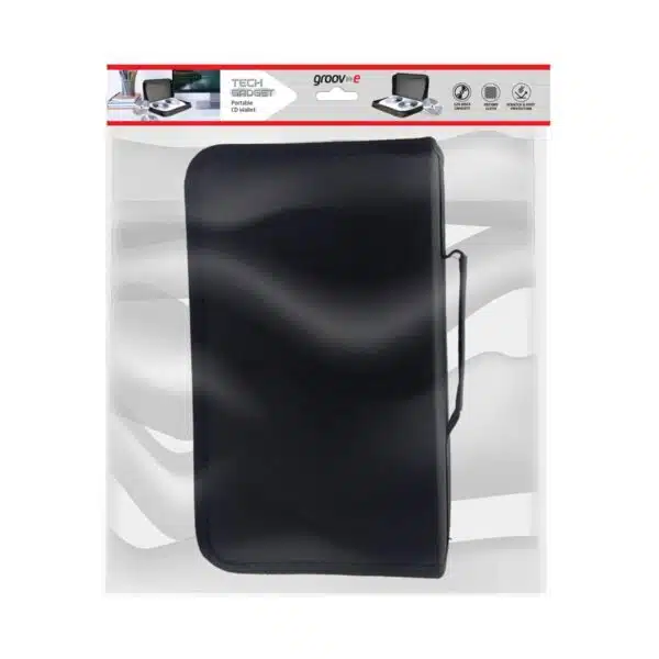 Groov-e GVPC23BK Oxford Cloth CD/DVD Wallet with 120 Sleeves - Black - Image 4