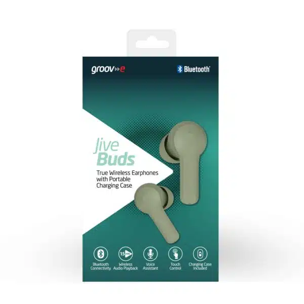 Groov-e GVTW04GN Jive Buds True Wireless Earphones with Charging Case - Green - Image 5