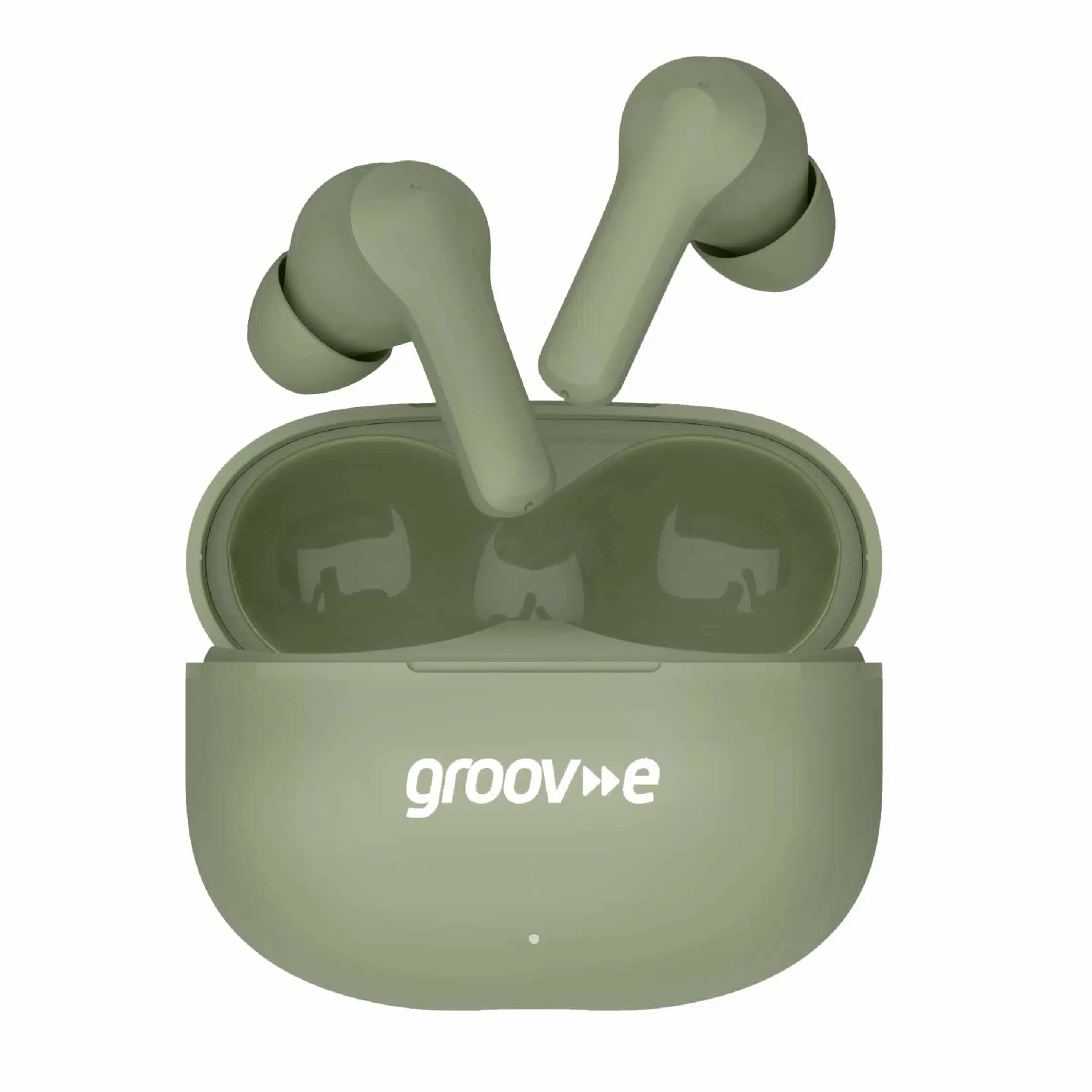 Gv_tw04-gn_1.jpg Groov-e GVTW04GN Jive Buds True Wireless Earphones with Charging Case - Green - Image 1