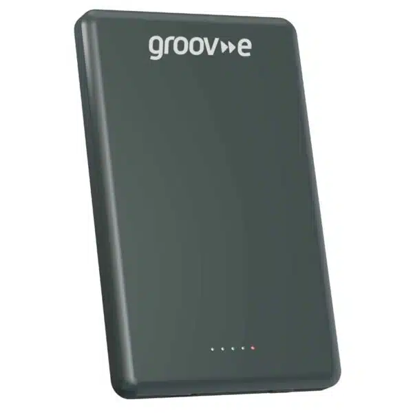 Groov-e GVCH5000MSR Power Bank 5,000mAh Portable Magnetic Wireless Charger - Silver - Image 2