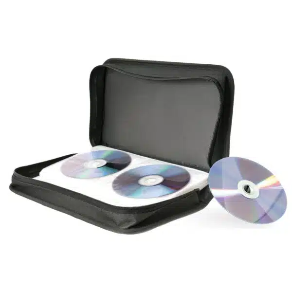 Groov-e GVPC23BK Oxford Cloth CD/DVD Wallet with 120 Sleeves - Black - Image 3