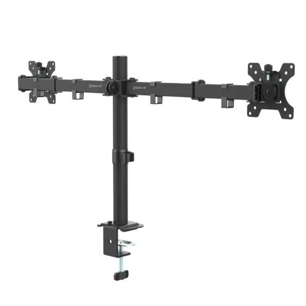 Groov-e GVPC26BK	 Desktop Dual Arm Monitor Mount for 13" - 32" Screens - Image 2