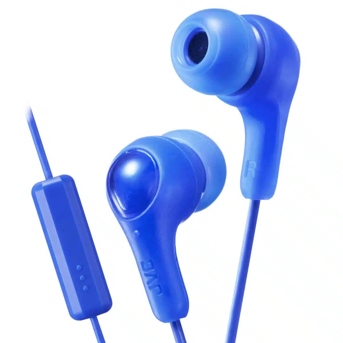 HAFX7M-A.jpg JVC HAFX7MAN Gumy Plus In Ear Headphones with Mic & Remote - Blue - Image 1