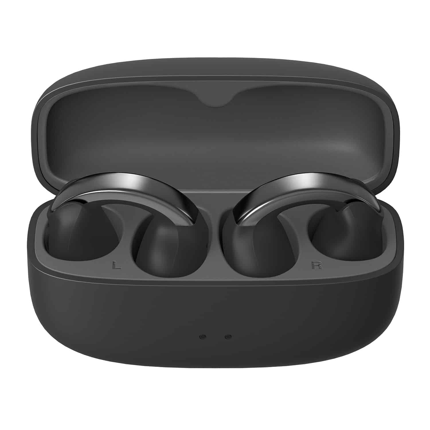 Ha-np1t-b_case_open_front-1500x1500px.jpg JVC HA-NP1T-B Nearphones Wireless Open-Earbuds - Black - Image 1