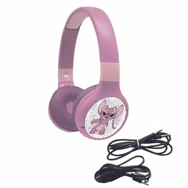 Lexibook HPBT010D1 Disney Stitch Bluetooth & Wired Foldable Headphones - Purple - Image 3