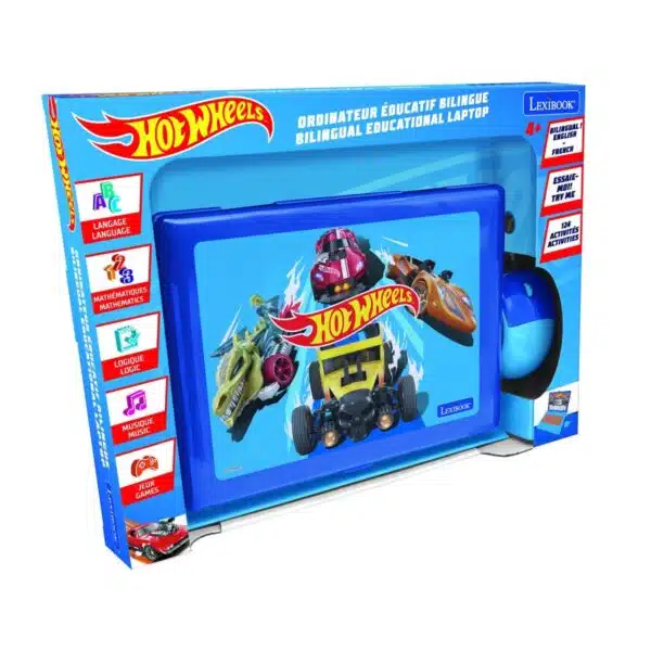 Lexibook JC598HWI1 Hot Wheels Bilingual Educational Laptop with 124 Activites - Image 5