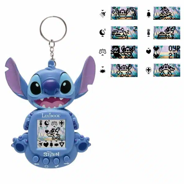 Lexibook JLMB10D Disney Stitch My Best-E Console with LCD Screen Including 3 Games - Image 3