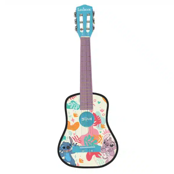 Lexibook K2000D Disney Stitch Children's Acoustic Guitar 78cm
