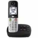 Panasonic KXTGU430EB Big Button Digital Cordless Telephone with Answering Machine - Single