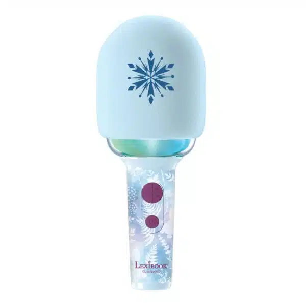 Lexibook MIC280FZ Disney Frozen Bluetooth Wireless Karaoke Microphone with Sound and Light
