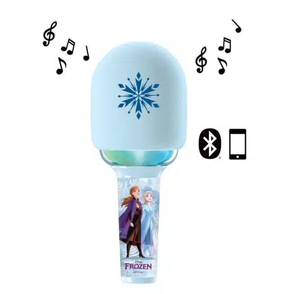 Lexibook MIC280FZ Disney Frozen Bluetooth Wireless Karaoke Microphone with Sound and Light - Image 5