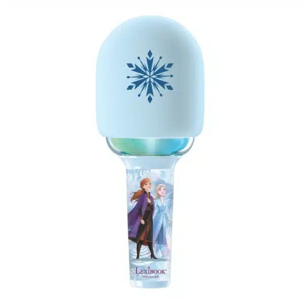 Lexibook MIC280FZ Disney Frozen Bluetooth Wireless Karaoke Microphone with Sound and Light - Image 3