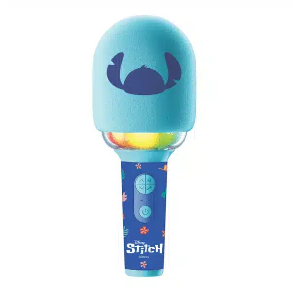 Lexibook MIC280D Disney Stitch Bluetooth/Wireless Karaoke Microphone with Sound and Light