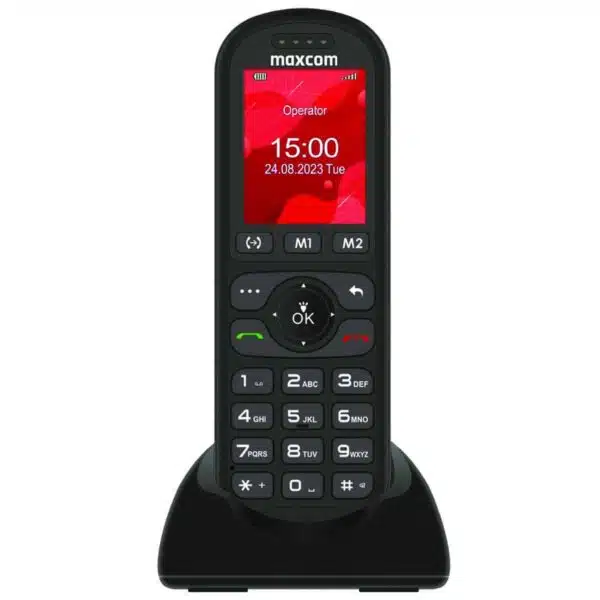 Maxcom Cordless Mobile Desk Phone - Black