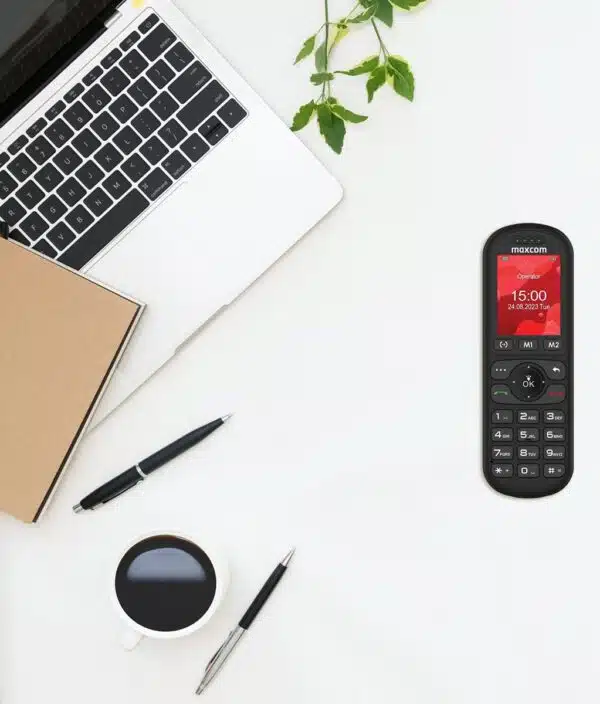 Maxcom Cordless Mobile Desk Phone - Black - Image 3