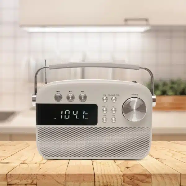 Lloytron 2 Band Encore Rechargeable Portable Radio + MusicStream - Ivory - Image 4